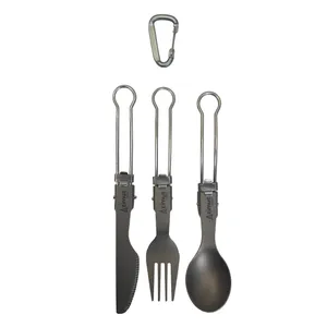 Azimut Outdoor - Titanium Folding Cutlery - Cutlery - Chullanka